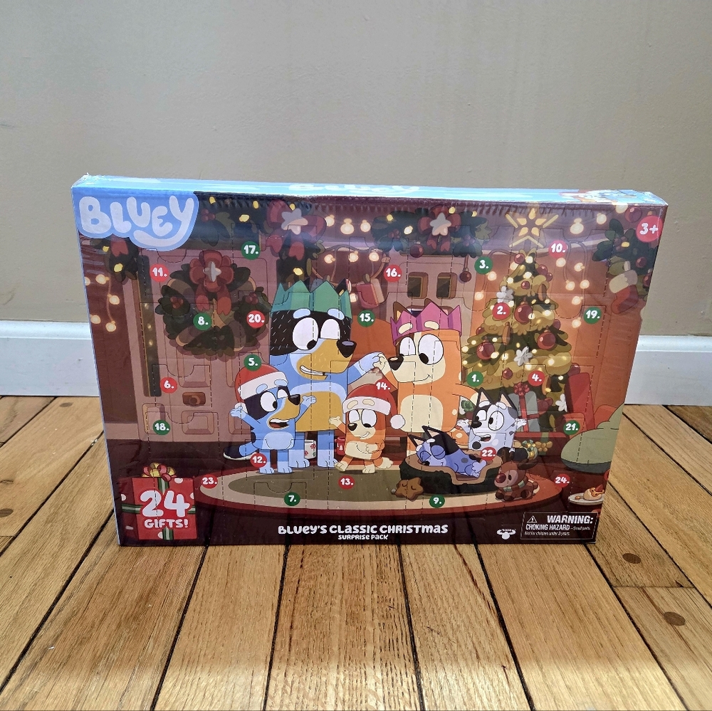 NEW Bluey Advent Calendar Toys for Girls and Boys, 24 Days of Surprises